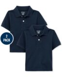 Set 2 Áo polo tay ngắn xanh navy