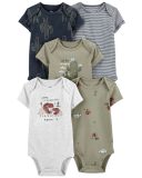 Set 5 bodysuit tay ngắn hoạ tiết dễ thương